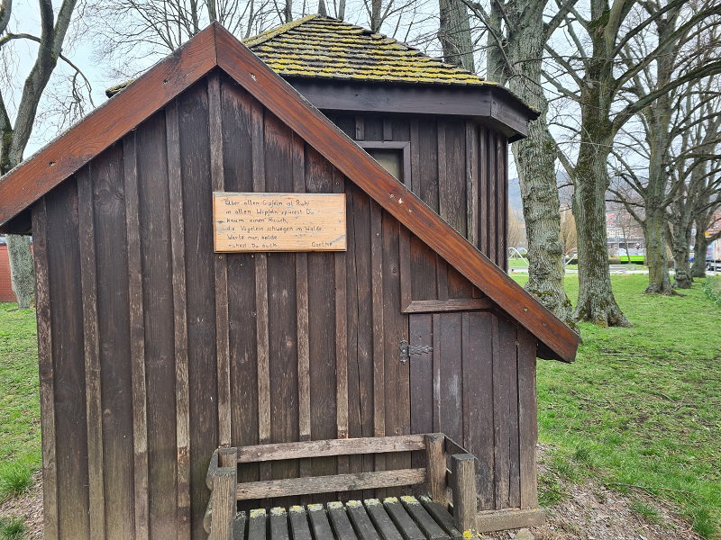 Miniatur Haus von Goethes Wanderung in Ilmenau