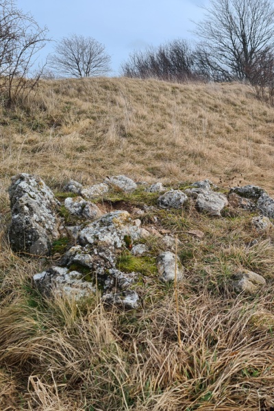 Überreste der Kävernburg bei Angelhausen